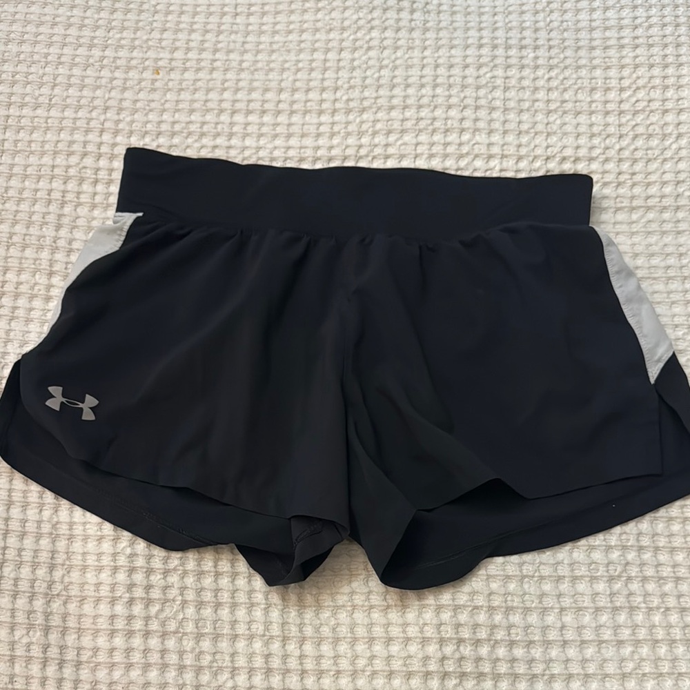 Under Armour Black and Gray Athletic Shorts Performance Fit